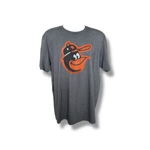 MLB Genuine Merchandise Gray Baltimore Orioles Bird Graphic SS T-shirt XL